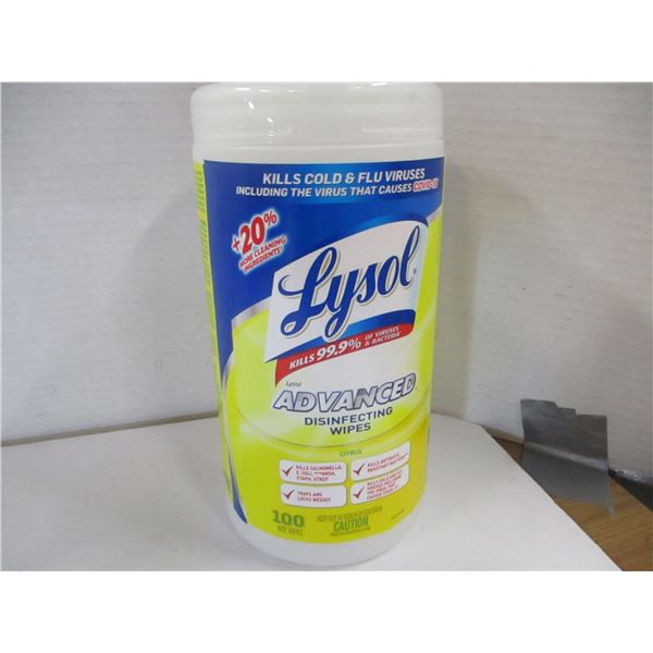 FREIGHT DAMAGE (AS IS):  LYSOL WIPES (100) - TUB