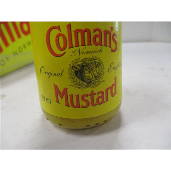 FREIGHT DAMAGE (AS IS):  COLEMAN MUSTARD (7 X 89 ML BOTTLES) - BUNDLE