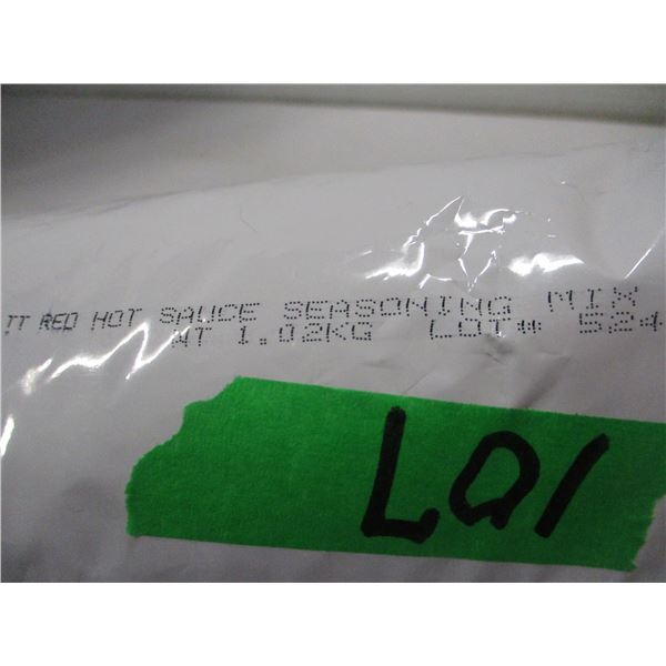 FREIGHT DAMAGE (AS IS):  RED HOT SAUCE SEASONING (1.02 KG) - BAG