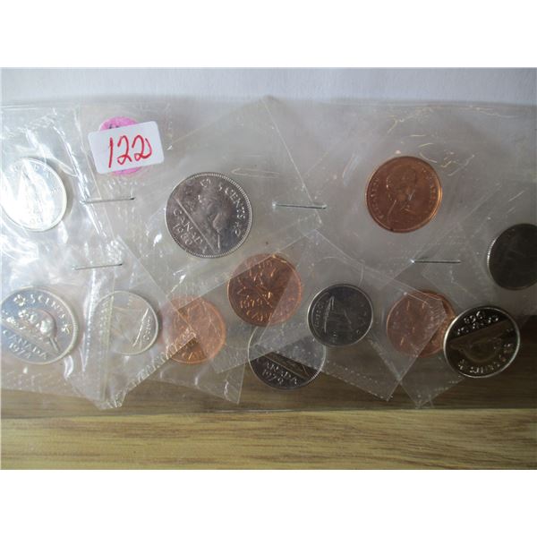 LOT OF 12 PROOF CAMEO CANADA PENNIES, NICKELS, DIMES COIN LOT
