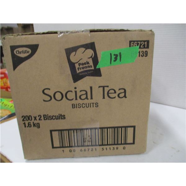 FREIGHT DAMAGE (AS IS):  INDIVIDUALLY PACKAGED SOCIAL TEA BISCUITS (200) - CASE