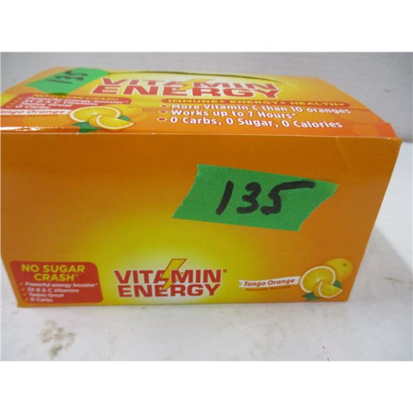 FREIGHT DAMAGE (AS IS):  TANGO ORANGE SHOT ENERGY DRINKS (12) - BOX