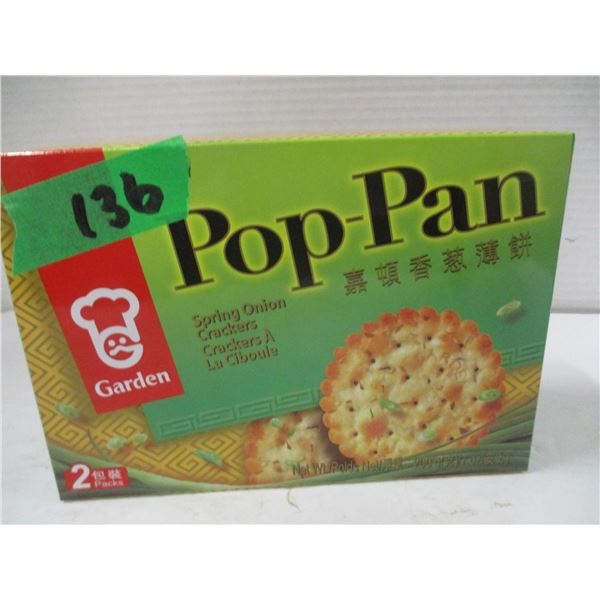 FREIGHT DAMAGE (AS IS):  POP PAN ONION CRACKERS (200G) - BOX