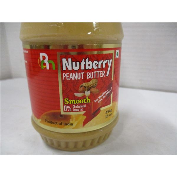 FREIGHT DAMAGE (AS IS):  SMOOTH NUTBERRY PEANUT BUTTER (454 G) - JAR