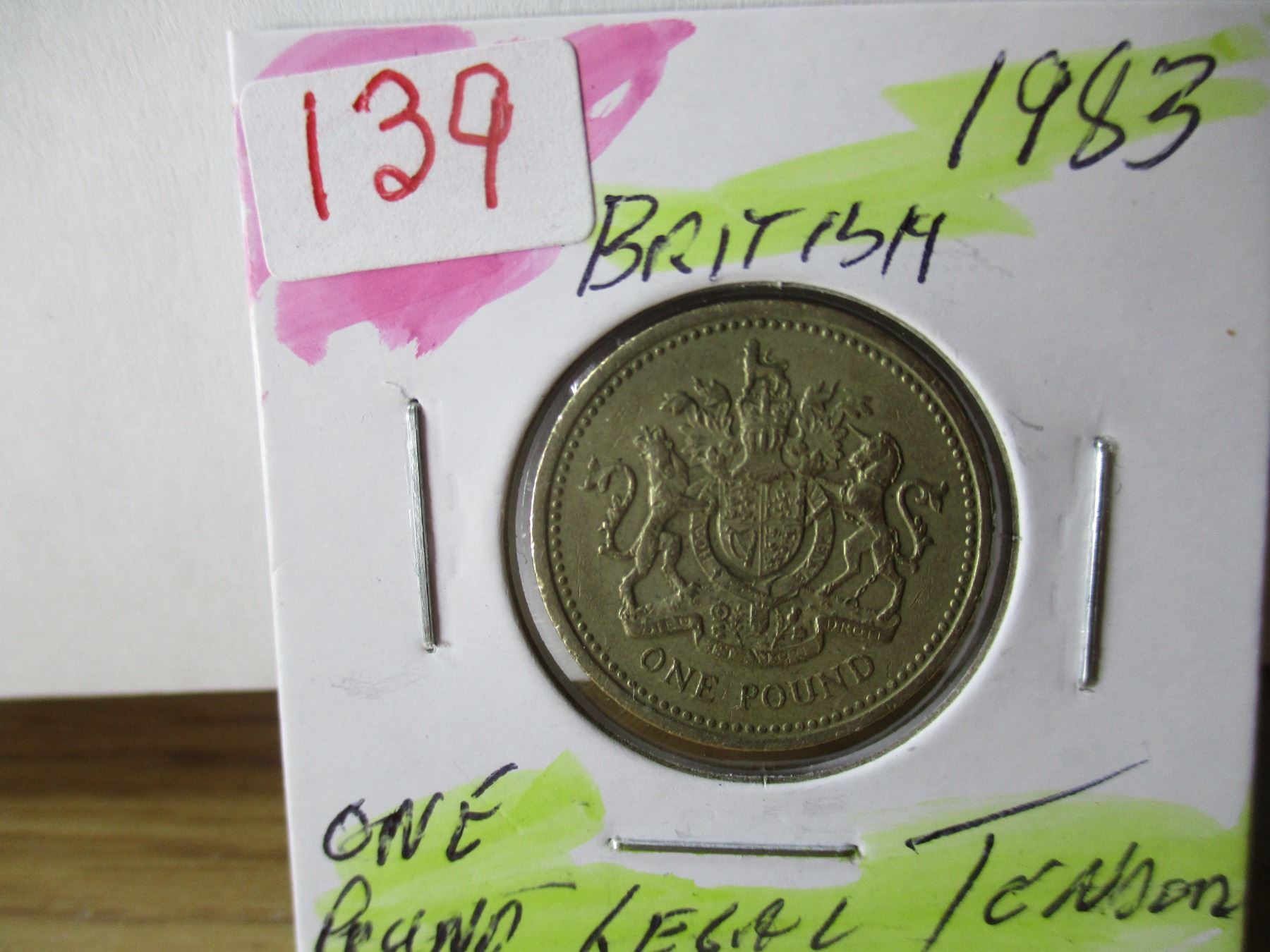 1983 LEGAL TENDER ONE POUND COIN