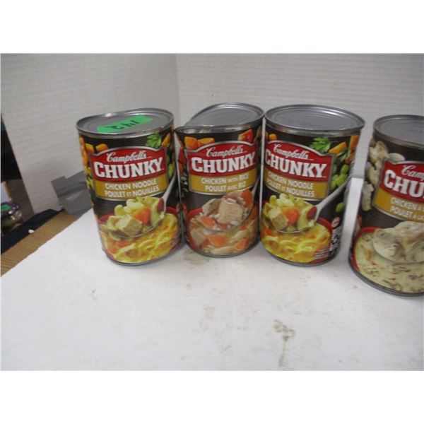 FREIGHT DAMAGE (AS IS);  FLAT C/W 6 CANS ASSORTED GROCERIES