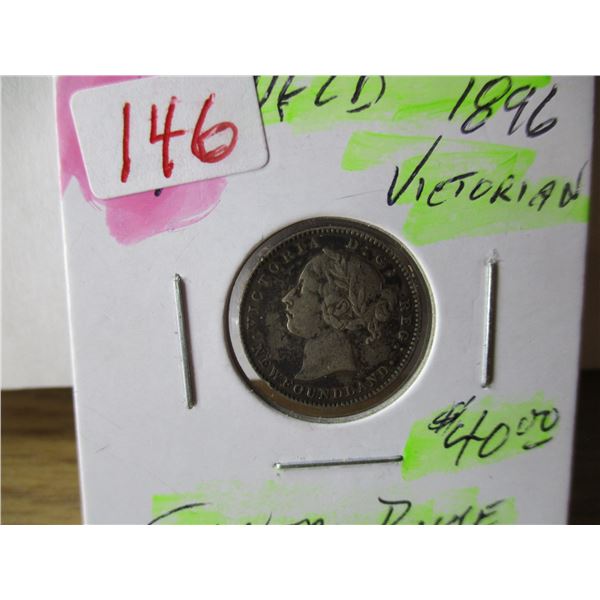 1896 VF NEWFOUNDLAND VICTORIAN DIME