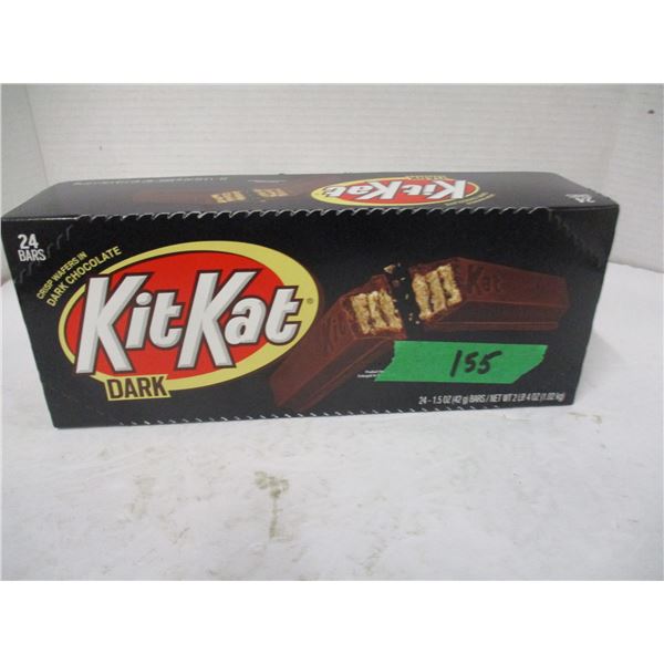 FREIGHT DAMAGE (AS IS):  KIT KAT DARK CHOCOLATE BARS (24) - BOX