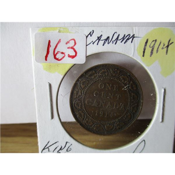 1914 CANADA KING GEORGE V LARGE PENNY