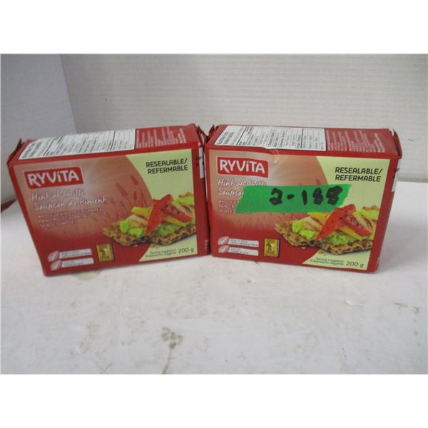 FREIGHT DAMAGE (AS IS):  RYVITA CRACKERS (2 X 200G PACKAGES)