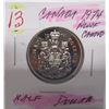 Image 1 : 1974 CANADA PROOF CAMEO HALF DOLLAR