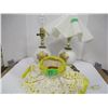 Image 1 : ESTATE:  2 LAMPS C/W 2 UNMATCHED SHADES