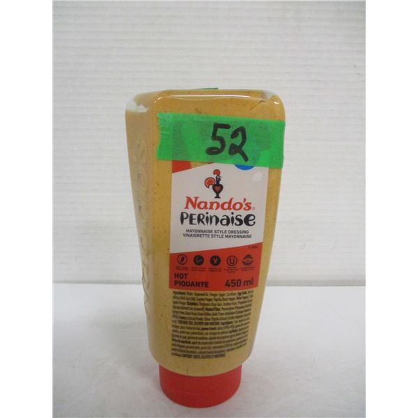 FREIGHT DAMAGE (AS IS):  NANDO'S PERINAISE HOT MAYO (450 ML) - BOTTLE
