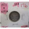 Image 1 : 1872H VICTORIAN NEWFOUNDLAND SILVER DIME