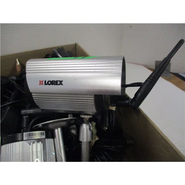 BOX C/W LED LIGHTS, VARIOUS ELECTRONIC ITEMS, ETC