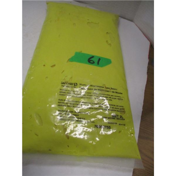 FREIGHT DAMAGE (AS IS):  MUSTARD & MAYO SAUCE (2 L) - BAG