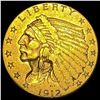 1912 $2.50 Gold Quarter Eagle CLOSELY UNCIRCULATED