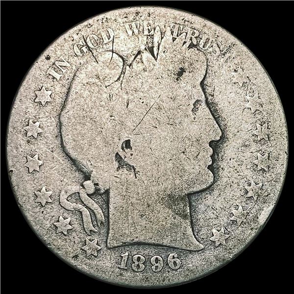 1896-S Barber Half Dollar NICELY CIRCULATED