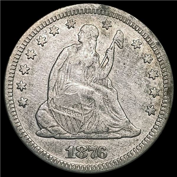 1876 Seated Liberty Quarter CLOSELY UNCIRCULATED