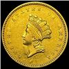 Image 1 : 1854 Rare Gold Dollar CLOSELY UNCIRCULATED