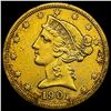 1901-S $5 Gold Half Eagle NEARLY UNCIRCULATED