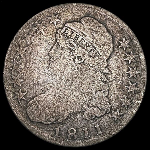 1811 Capped Bust Half Dollar NICELY CIRCULATED