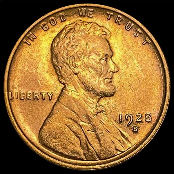 1928-S RD Wheat Cent CHOICE BU