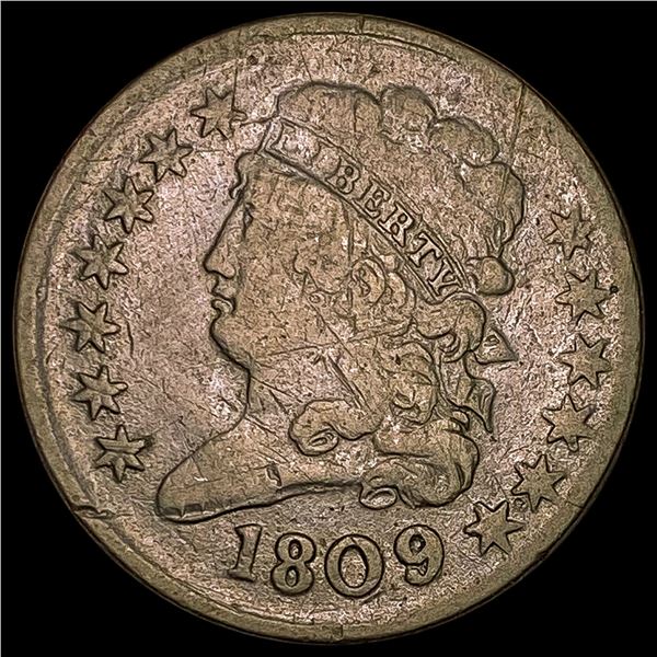 1809 Classic Head Half Cent LIGHTLY CIRCULATED