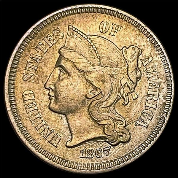 1867 Nickel Three Cent UNCIRCULATED