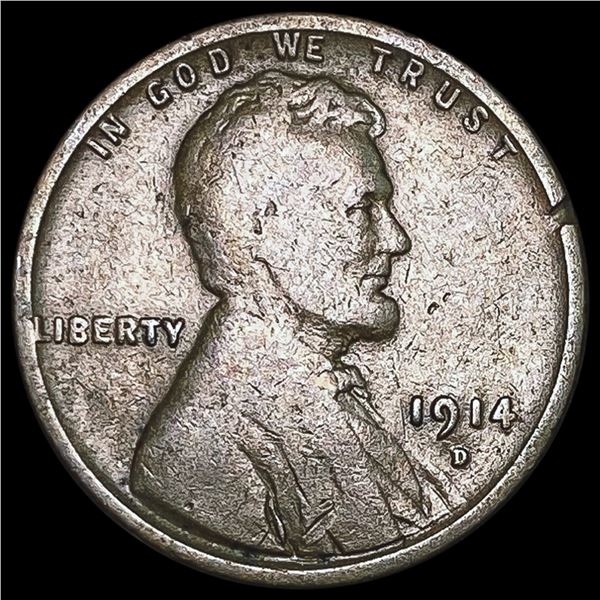 1914-D Wheat Cent LIGHTLY CIRCULATED