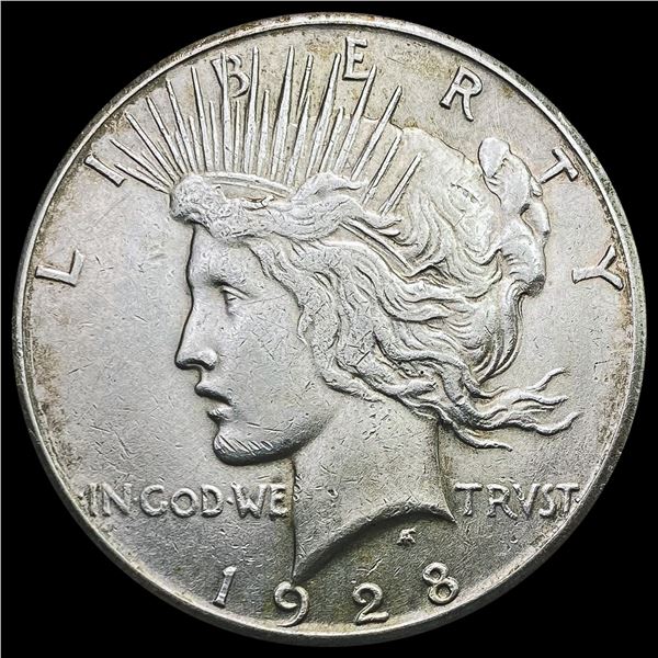 1928-S Silver Peace Dollar CHOICE AU