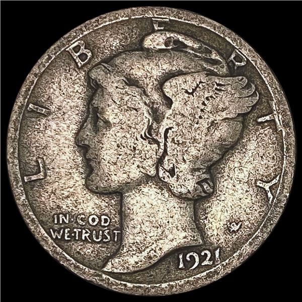1921 Mercury Dime NICELY CIRCULATED