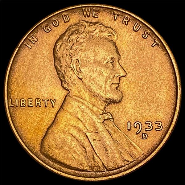 1933-D RD Wheat Cent UNCIRCULATED