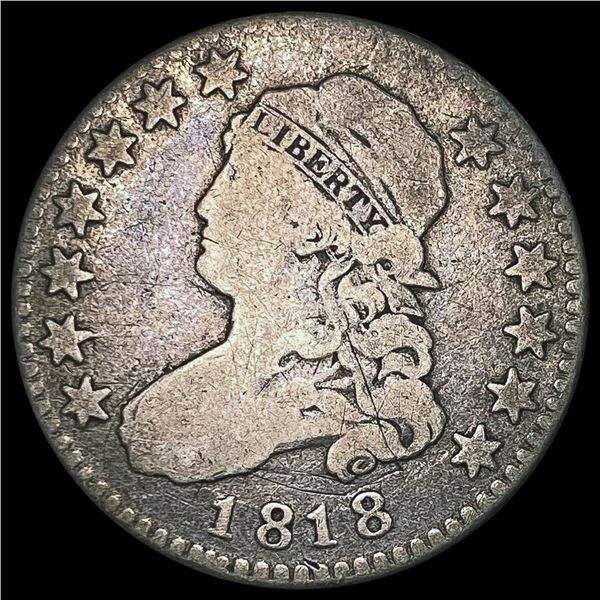 1818 Capped Bust Quarter NICELY CIRCULATED