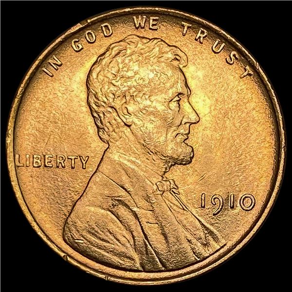 1910 RD Wheat Cent GEM BU