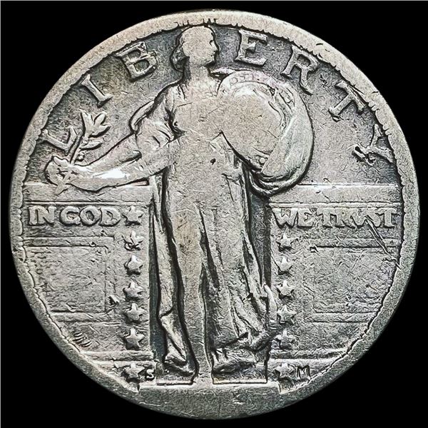 1923-S Standing Liberty Quarter NICELY CIRCULATED