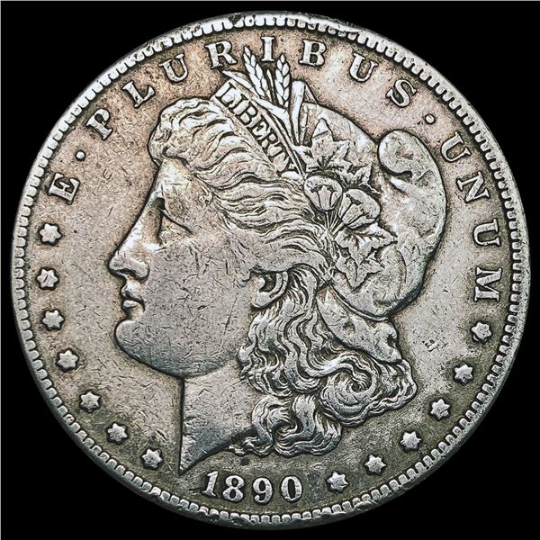 1890-CC Morgan Silver Dollar LIGHTLY CIRCULATED