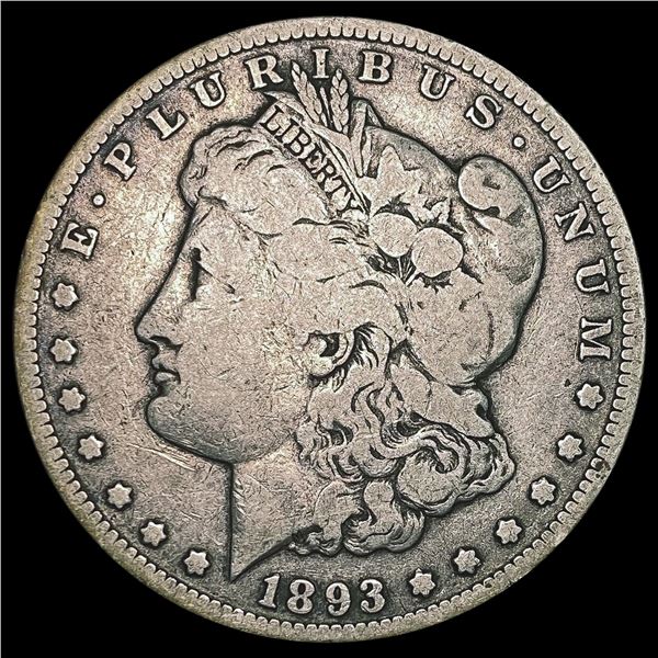 1893-CC Morgan Silver Dollar LIGHTLY CIRCULATED