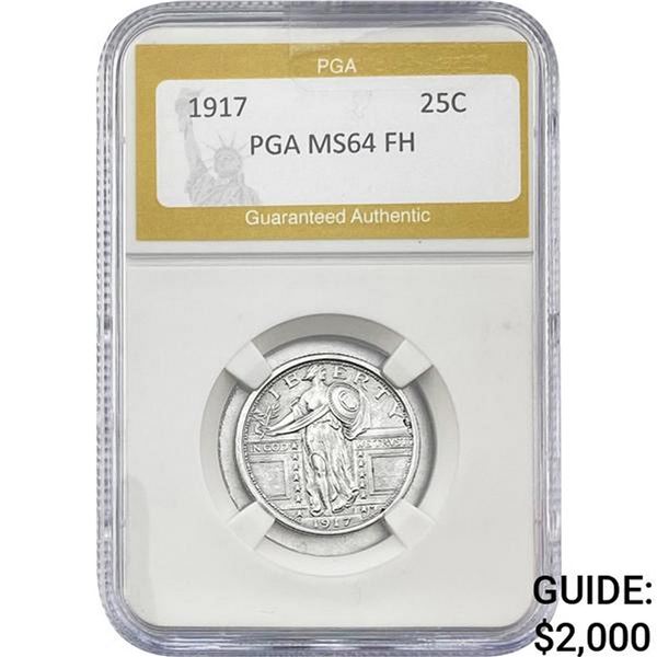 1917 Standing Liberty Quarter PGA MS64 FH