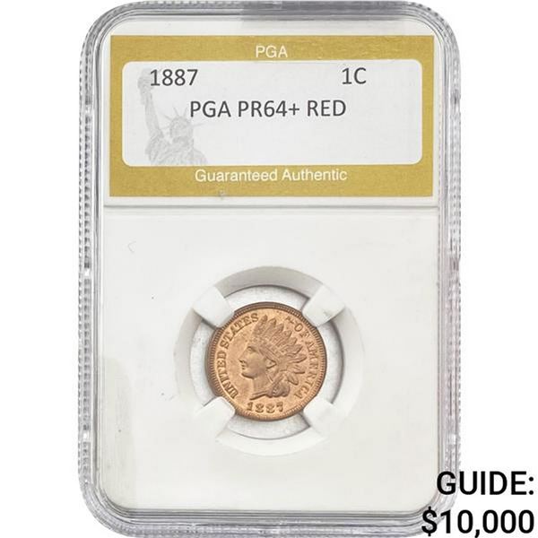 1887 Indian Head Cent PGA PR64+ RED