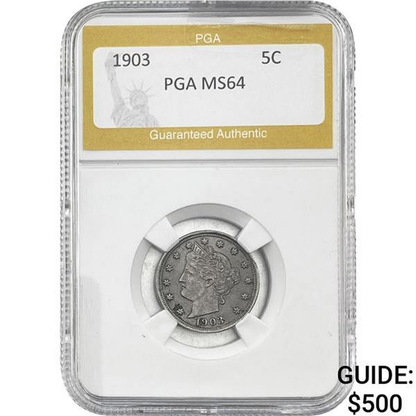 1903 Liberty Victory Nickel PGA MS64