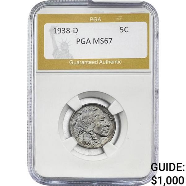 1938-D Buffalo Nickel PGA MS67
