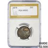 Image 1 : 1878 Seated Liberty Quarter PGA MS61