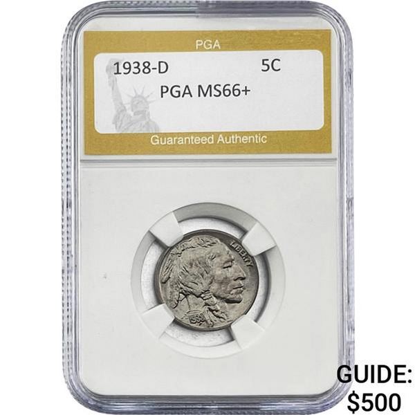 1938-D Buffalo Nickel PGA MS66+