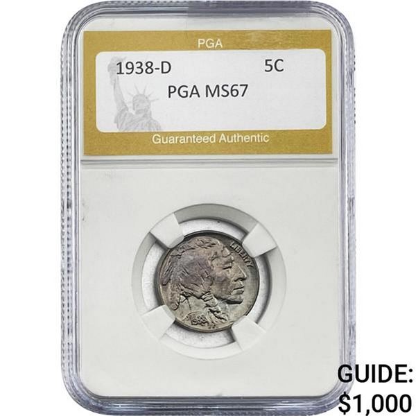 1938-D Buffalo Nickel PGA MS67