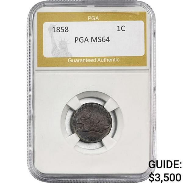 1858 Flying Eagle Cent PGA MS64
