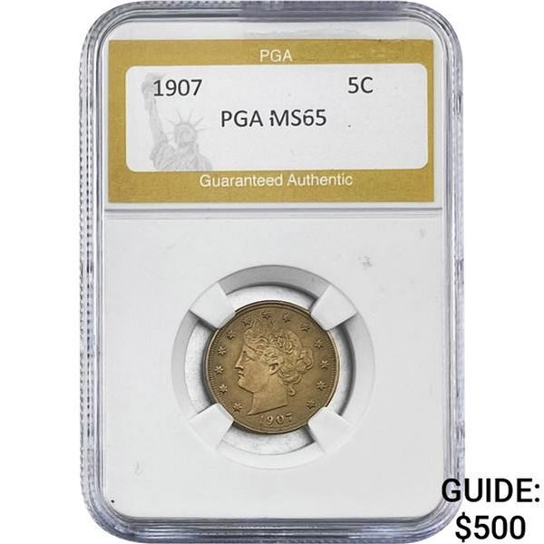 1907 Liberty Victory Nickel PGA MS65