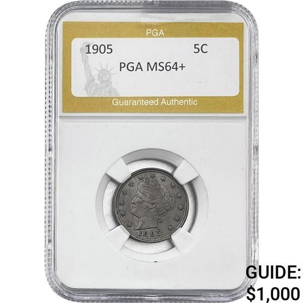 1905 Liberty Victory Nickel PGA MS64+