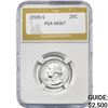 1935-S Washington Silver Quarter PGA MS67