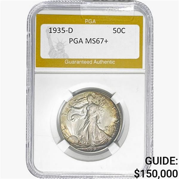1935-D Walking Liberty Half Dollar PGA MS67+